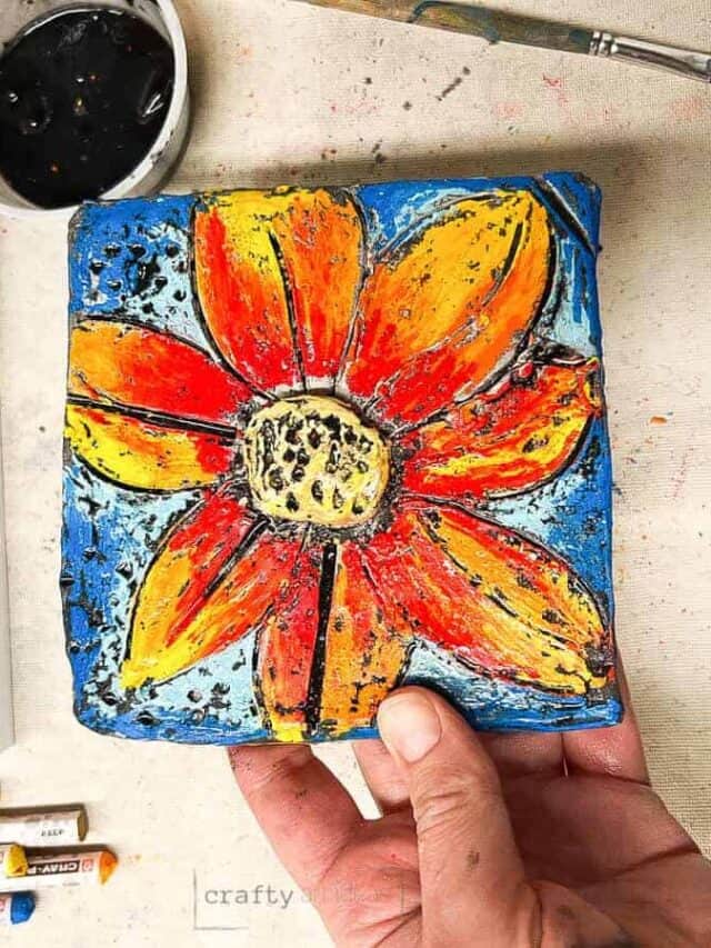 Can you use oil pastels on clay?