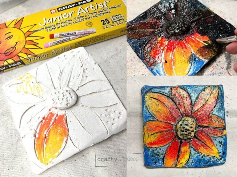 Forget the Glaze! How To Use Oil Pastels On Clay