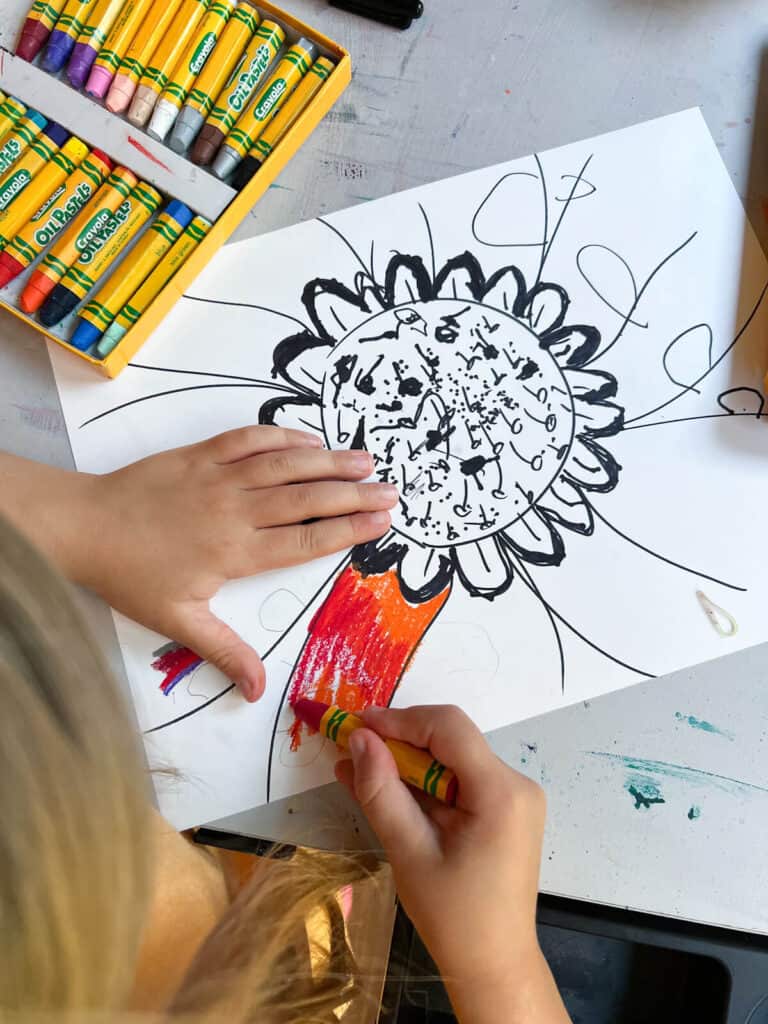 Easy Flower Painting Idea For Kids - Crafty Art Ideas