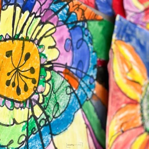 Easy Flower Painting Idea For Kids - Crafty Art Ideas