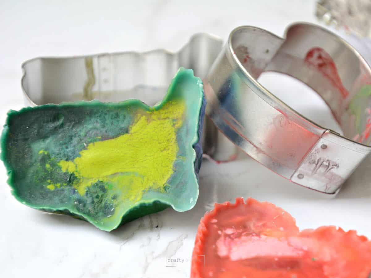 Melting Crayons In Oven With Cookie Cutters
