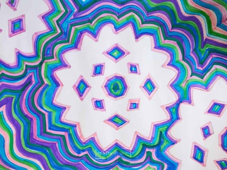 Fun Snowflake Pattern Easy Draw 23 Easy Snowflake Crafts For Fun Winter Activities - Crafty Art Ideas