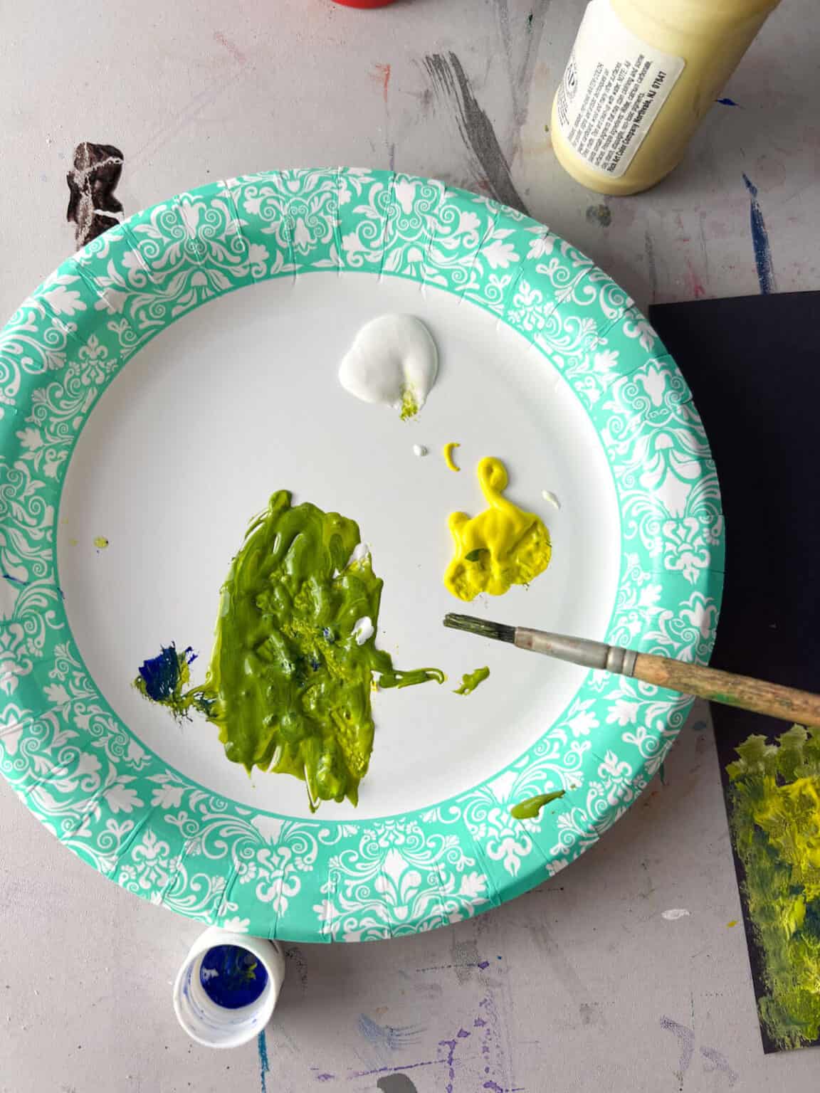 Illustration of Simple Textured Painting Ideas