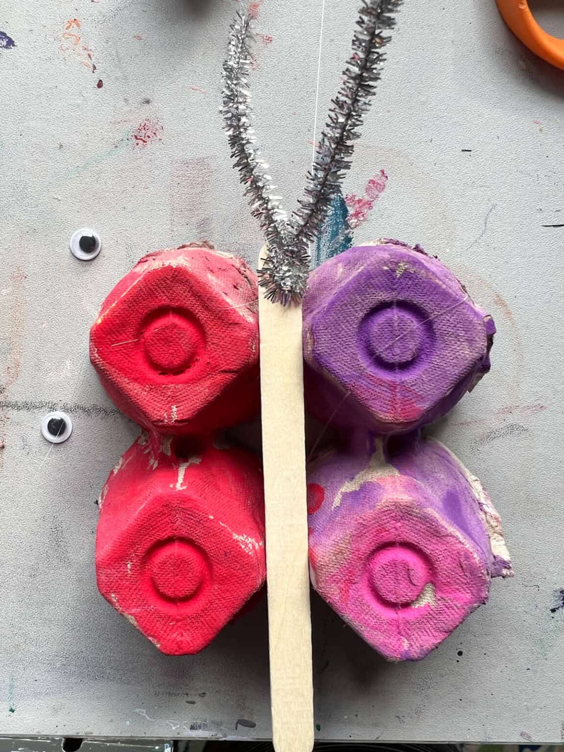 Easy Egg Carton Butterfly Craft For Kids Crafty Art Ideas