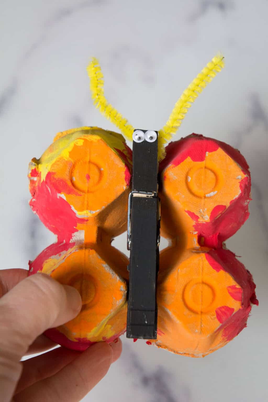 Easy Egg Carton Butterfly Craft For Kids Crafty Art Ideas