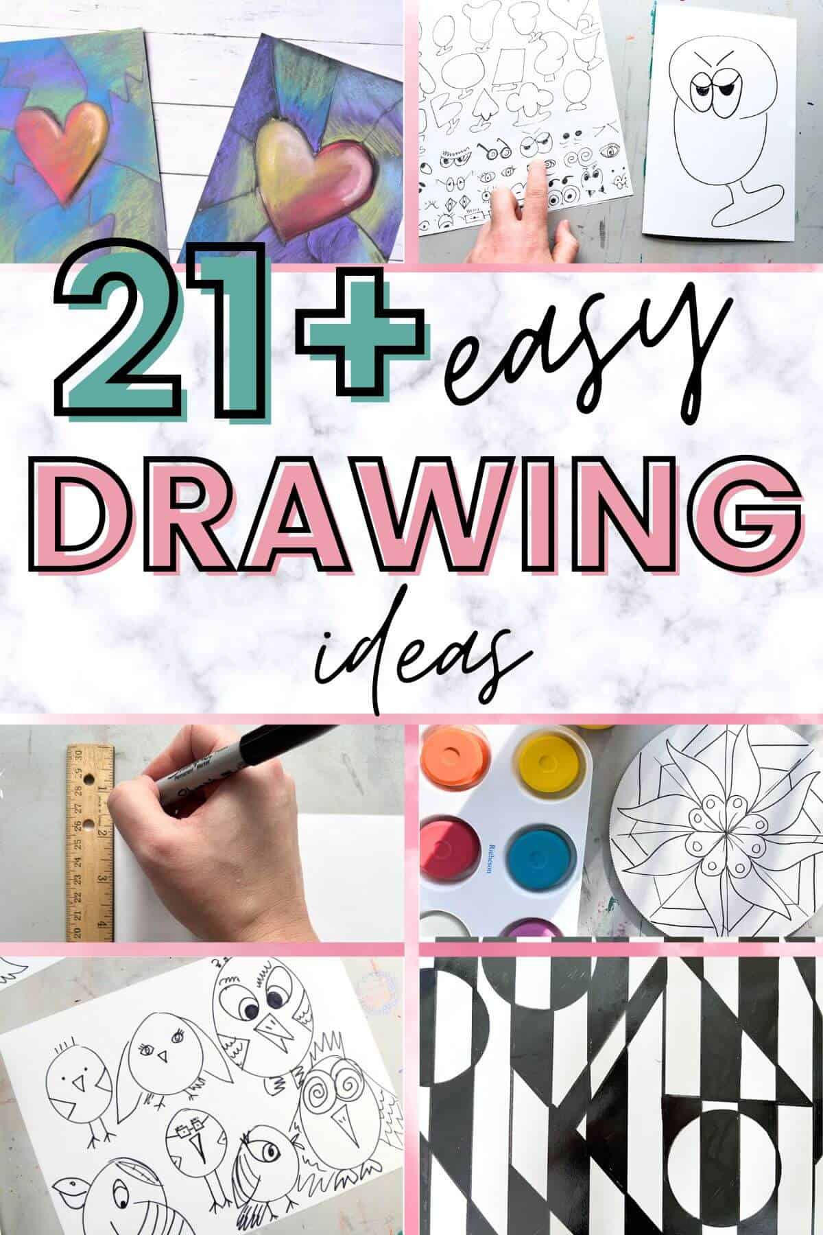25 Easy Simple Drawing Ideas Beginners Should Try Crafty Art Ideas 25 Easy Simple Drawing Ideas Beginners Should Try Crafty Art Ideas