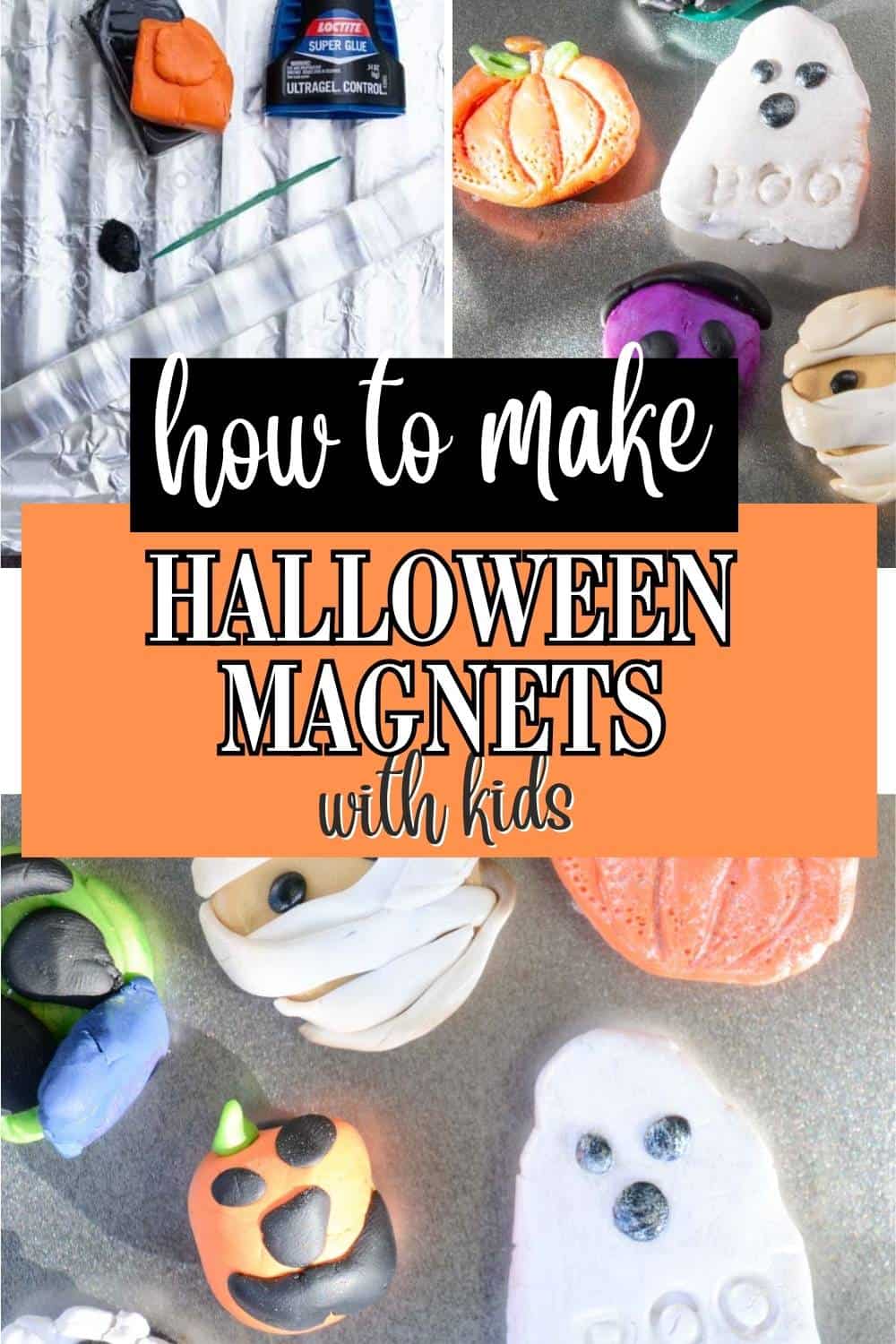 Fun Halloween Clay Magnet Craft For Kids - Crafty Art Ideas