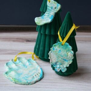 diy salt dough ornaments hanging