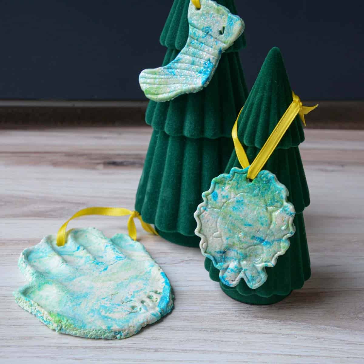 diy salt dough ornaments hanging