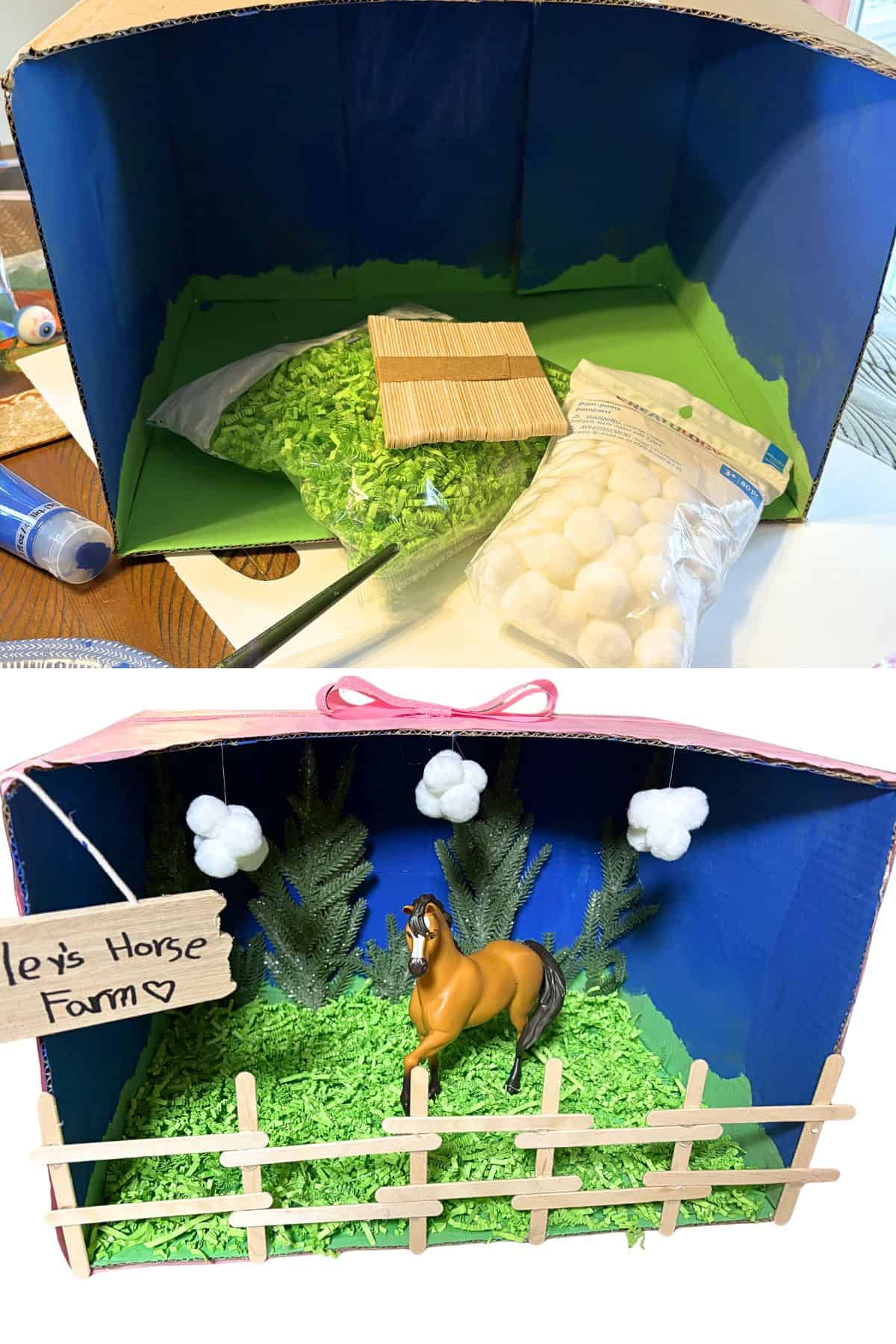 horse diorama example.