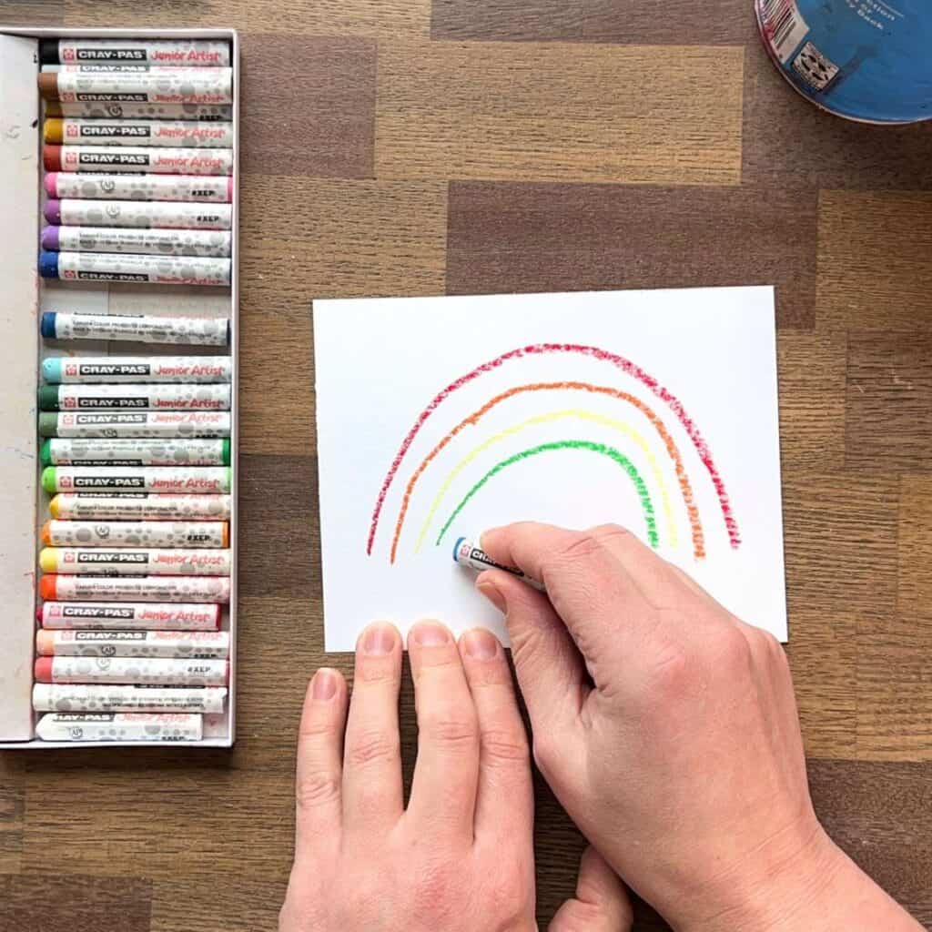 Simple and Easy Magical Rainbow Paintings For Kids - Crafty Art Ideas